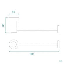 Rosa Brass Toilet Roll Holder